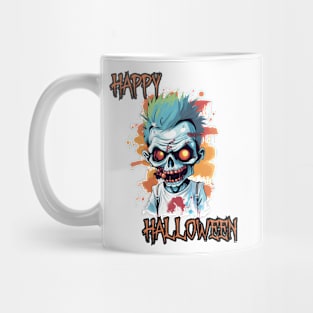 Spooky Zombie Boy Happy Halloween Mug